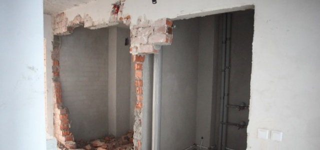 демонтаж стен при перепланировке